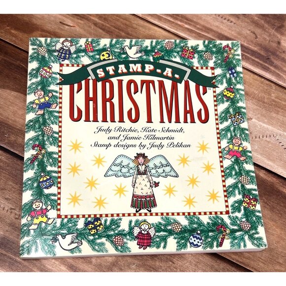 Stamp A Christmas Book Paperback By JUDY RITCHIE CHRISTMAS CRAFTS FOR ALL AGES - Picture 1 of 8